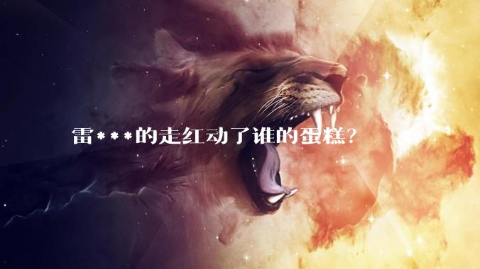 雷***的走红动了谁的蛋糕？